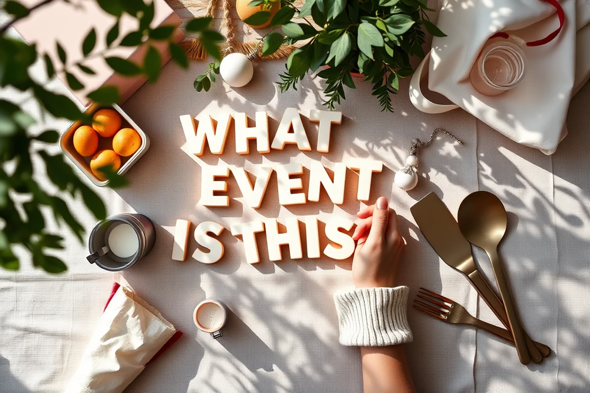 what event is this — What Event Is This (the finished result)